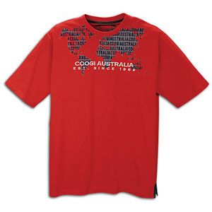 Coogi Brand Nation Map S/S T Shirt   Mens   Casual   Clothing   Red