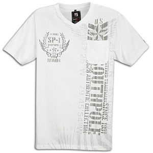 Southpole Flock Print Pocket S/S T Shirt   Mens   Casual   Clothing