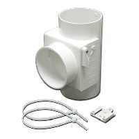  White Plastic Dryer Vent Heat Econmizer Kit with Humidifier