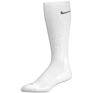 Nike Dri Fit 1/2 Cushion Crew Sock 3 Pack   Mens   White/Midnight