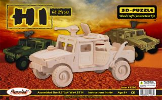 Hummer H1 3D Puzzle Wood Craft Construction Kit