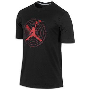 Jordan Radar T Shirt   Mens   Basketball   Clothing   Black/Gym Red