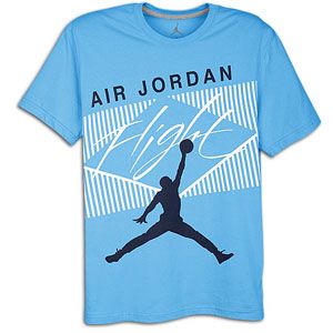 Jordan Classic Flight T Shirt   Mens   University Blue/Obsidian/White