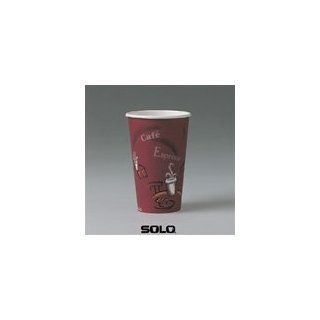 NEW   Bistro Design Hot Drink Cups, Paper, 16 oz., Maroon