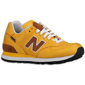 New Balance 574   Womens   Running   Shoes   Yellow Textile