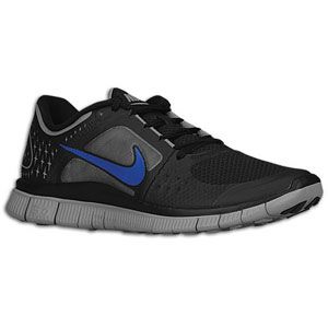 Nike Free Run + 3   Mens   Running   Shoes   Black/Game Royal