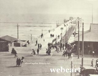 Huntington Beach 1904 Concrete Pier Photo Print 1352