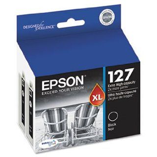T127120D2 (127) High Yield Ink, Black, 2/Pack by EPSON
