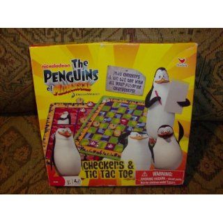 The Penguins of Madagascar Checkers and Tic Tac Toe 2 Game