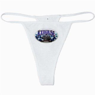 Icehouse Beer Logo New White Thong Sexy G string Size S