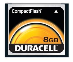 Duracell 8 GB 133x USB 2.0 Compact Flash Card DU CF 8192 R