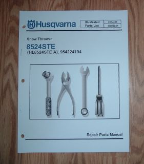 Husqvarna GSB 42 Snow Thrower Attachment Illustrated Parts List Manual