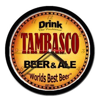 TAMBASCO beer and ale cerveza wall clock 