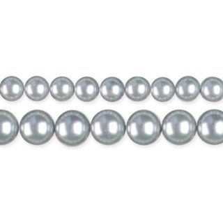  & Chain  Pearls 6 & 8mm 134/Pkg Light Grey Arts, Crafts & Sewing