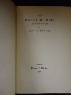  Light Aldous Huxley Signed by Aldous Huxley Limited Edition N