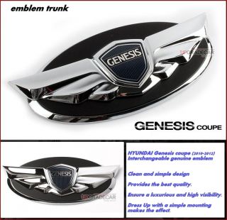 HYUNDAI Genesis coupe(10 2012)genuine emblem//Chrome Wing emblem Hood