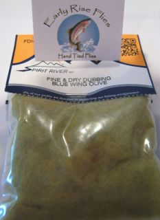 Fly Tying Materials Dubbing Fine and Dry Dubbing Blue Wing Olive