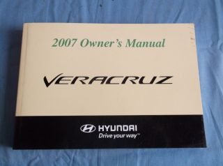 2007 Hyundai Veracruz Owners Manual