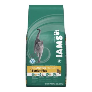 Iams Proactive Health Senior Plus Dry Cat Food 6 lb Bag 019014608676