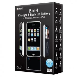 iPhone 3G iPod ISOUND Charger Back Up Battery 2 in 1