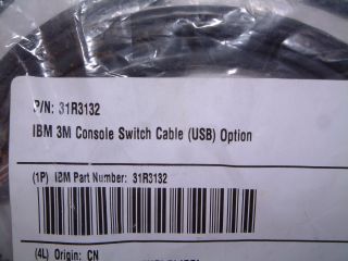 31R3132 IBM IBM USB Cable 3M Console Switch Cable