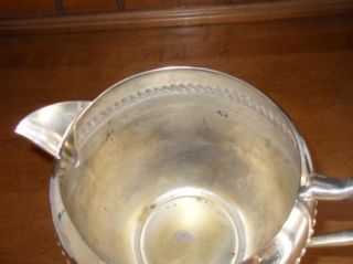 Vintage Silverplate Gorgeous Crosby Water Pitcher w Ice Lip