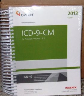 NEW ICD 9 ICD9 2013 DIAGNOSIS CODING BOOK FOR PHYSICIANS VOLUMES 1 &2