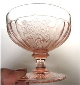  Mayfair Open Rose Depression Glass Sherbets or Ice Cream Dishes(4