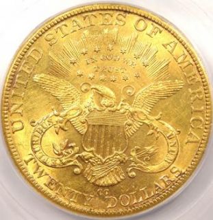  Liberty Double Gold Eagle $20   ICG MS60   Rare Date Uncirculated Coin