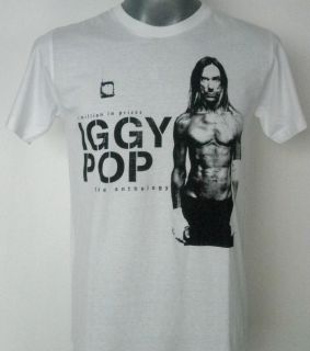 Iggy Pop Rock T Shirt White Size M