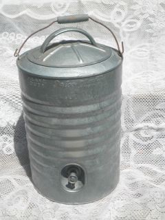 Vintage Igloo 3 Gal Galvanized Water Jug Cooler