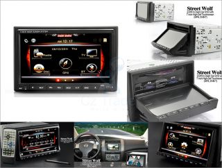 Universal 2 DIN In Dash Car DVD GPS Navigator with 7 Inch Touchscreen