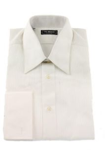 Ike Behar New Athens White Cotton French Cuff Point Collar Tuxedo