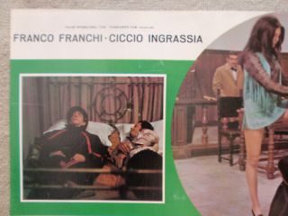Vintage Italian Poster Comedy Franchi Ingrassia 1971