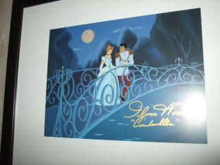  Hand Signed Real Cinderella 1950 Disney Voice Ilene Woods