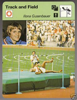 Ilona Gusenbauer Track Field 1979 SPORTSCASTER Card