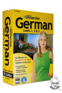 Instant Immersion German Levels 1 2 3 PC Mac New
