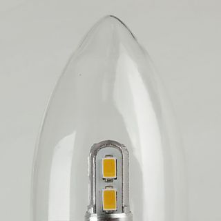 USD $ 8.49   E14 3 5630 SMD 3W 270LM Warm White LED Candle Bulbs (85
