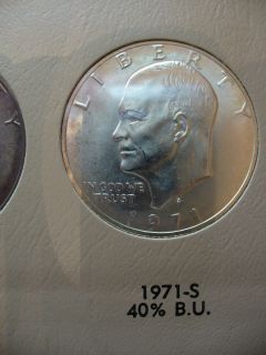 Complete Set of Eisenhower Dollars 1971 1978 32 Coins in Dansco Album