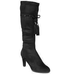 Impo Tammy Black Tall Knee High Faux Suede Stretch Boots 9 5