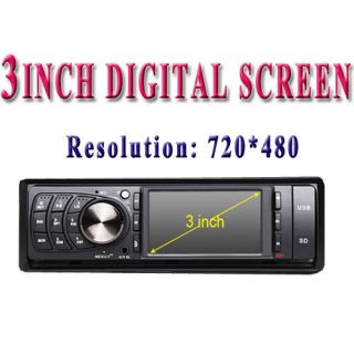  DIN 3 in Dash Touch Screen Car Stereo DVD CD MP3 Player Radio