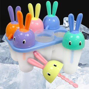 Rabbit Freezer Ice Pops Koolaid Popsicle Maker Mold