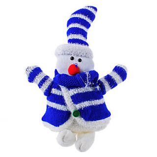 Cute Knitted Snowman Doll Christmas Gift (26cm Height, Random Color