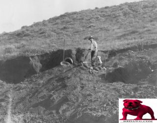 1931 Baldwin Hills Ed Repp at Indian Relic Dig Site Los Angeles
