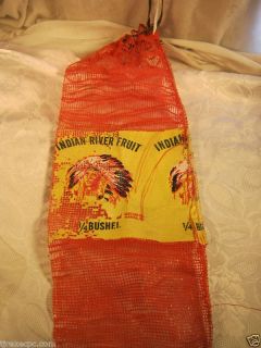 Indian River Fruit Advertising Bag Sack