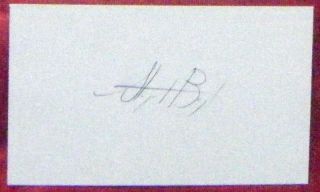 Stephen Boyd Padres Signed 3 x 5 Index Card