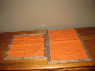Placemats and matching Napkins. Set of 4 made in India of heavy
