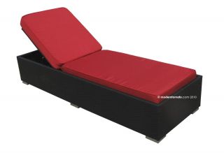 Outdoor Patio Lounge Furniture Wicker Chaise Lounger