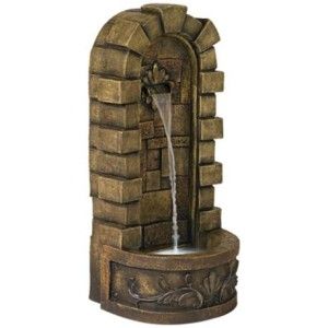 Castle Cascade LED Indoor Outdoor Water Fountain New