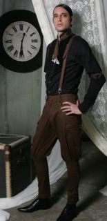  Service Mens Steam Punk Military Pants Victorian Industrial Gothic
